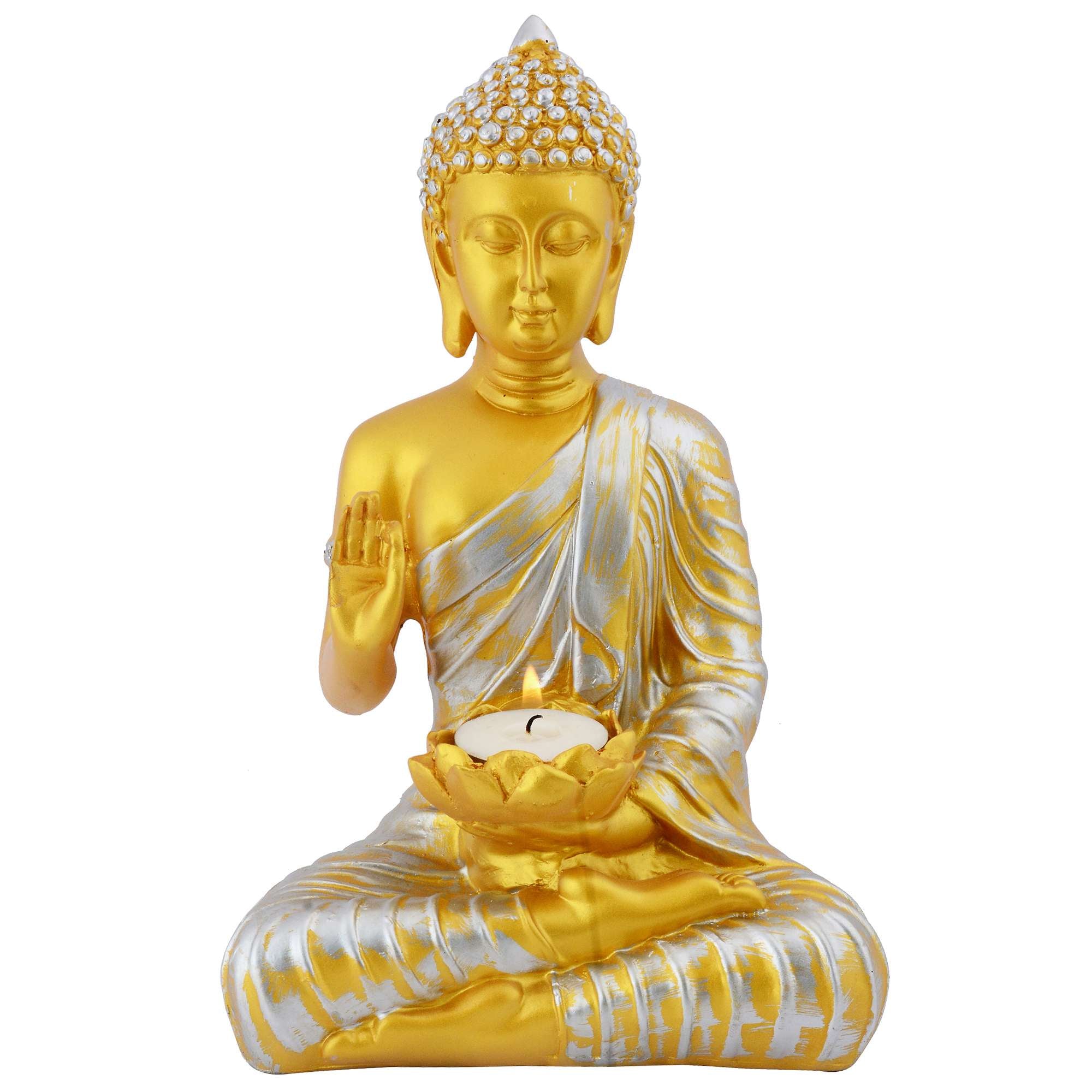 Buddha Idol Statue Showpiece Gift Gifting Item Polystone Home Decor Decoration