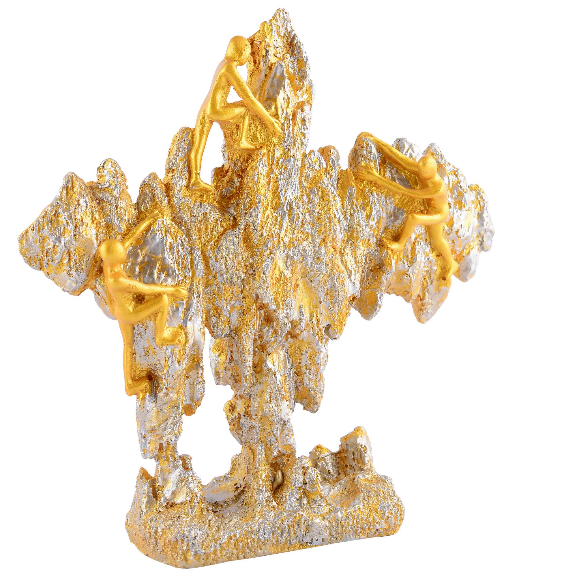 Men Sitting on Ball Showpiece for Home Decor Showpiece, Atlas Sculpture for Office Table Décor multicolour