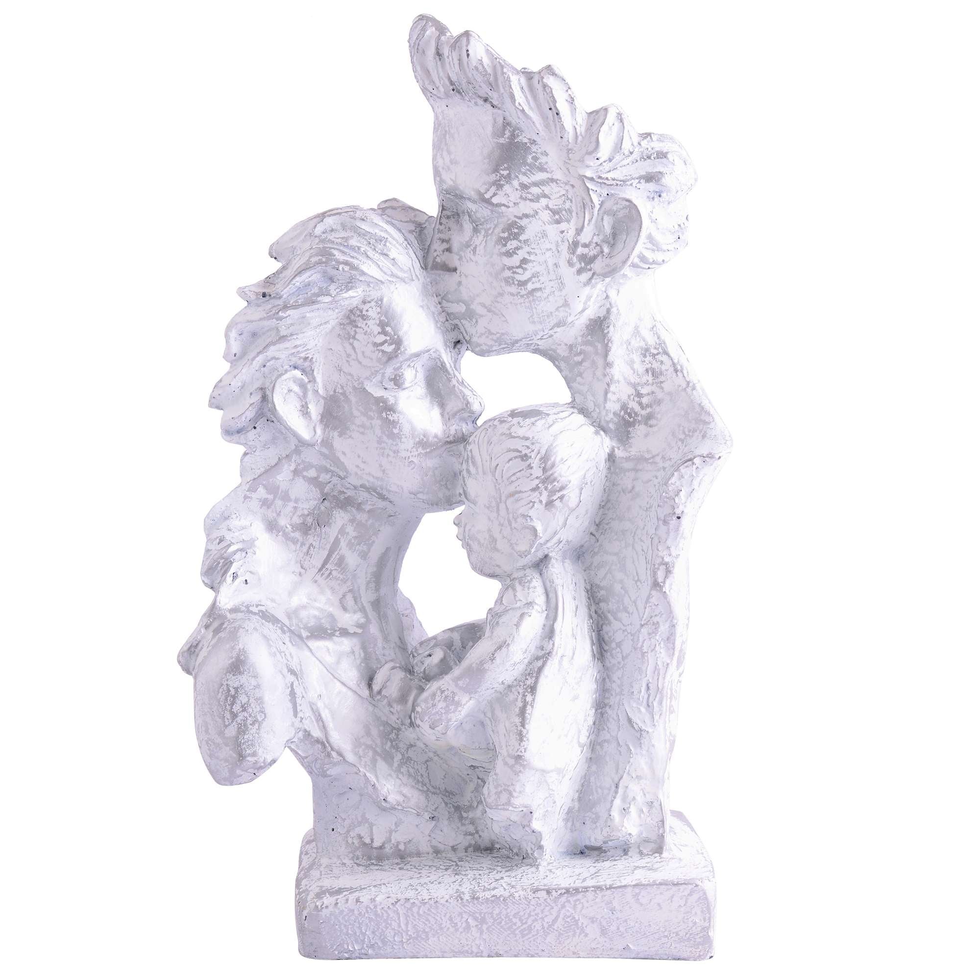 MOTHER and Father with Child Love  golden Statue showpiece for Home Decor and Gifting