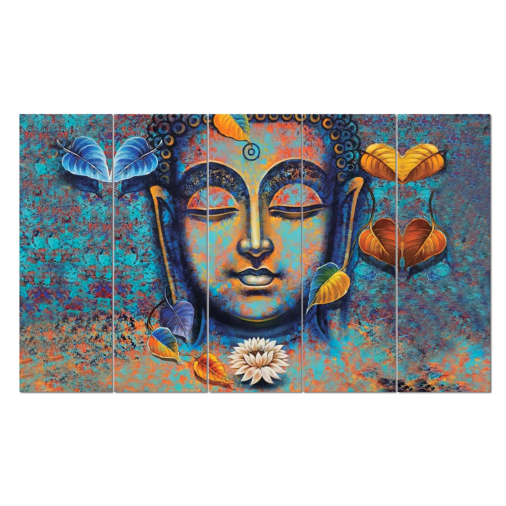 SET OF 5 DIGITAL WALL PAINTING